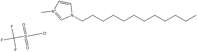 1-十二烷基-3-甲基咪唑三氟甲磺酸盐 结构式