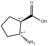 (1R,2R)-2-氨基环戊烷羧酸 结构式