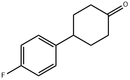 4-(4-氟苯基)环己酮 结构式