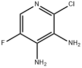 2-氯-5-氟-3,4-吡啶二胺 结构式
