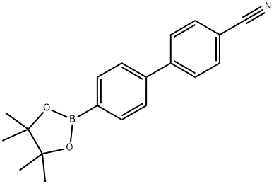 4-氰基联苯-4-硼酸频那醇酯 结构式