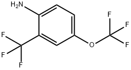 4-三氟甲氧基-2-三氟甲基苯胺 结构式