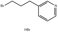 3-(3-溴丙基)吡啶氢溴酸盐 结构式