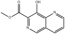 8-羟基-(口+奈)啶-7-甲酸甲酯 结构式