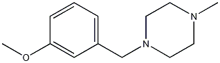 1-(3-甲氧基苄基)-4-甲基哌嗪 结构式