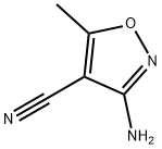 3-氨基-5-甲基异噁唑-4-腈 结构式