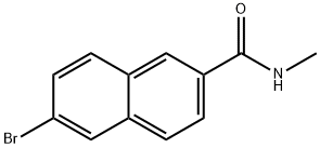 6-溴-N-甲基-2-萘甲酰胺 结构式