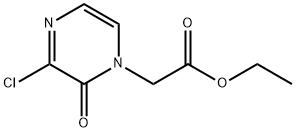 (3-氯-2-氧代-2H-吡嗪-1-基)-乙酸乙酯 结构式