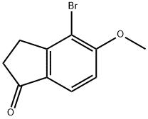 4-溴-5-甲氧基-1-茚满酮 结构式