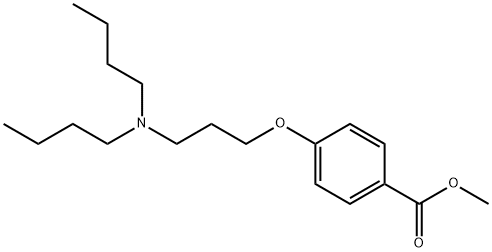 4-[3-(二丁氨基)丙氧基]苯甲酸甲酯 结构式