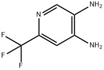 6-三氟甲基吡啶-3,4-二胺 结构式