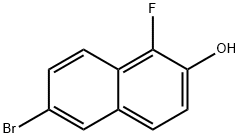 6-溴-1-氟萘-2-醇 结构式