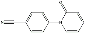 4-(2-氧代-1(2H)-吡啶基)苯腈 结构式