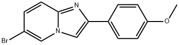 6-溴-2-(4-甲氧基苯基)咪唑并[1,2-A]吡啶 结构式