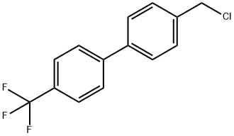 4-(4-Trifluoromethylphenyl)benzylchloride 结构式