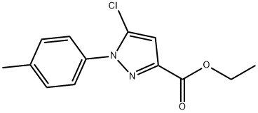 5-氯-1-(4-甲基苯基)-1H-吡唑-3-羧酸乙酯 结构式