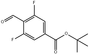 3,5-二氟-4-甲酰基苯甲酸叔丁酯 结构式