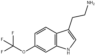 6-三氟甲氧基色胺 结构式