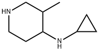 Cyclopropyl-(3-methyl-piperidin-4-yl)-amine 结构式