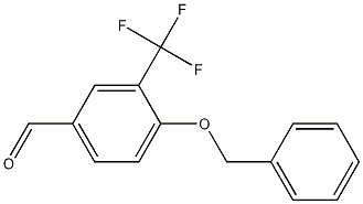 4-(benzyloxy)-3-(trifluoromethyl)benzaldehyde 结构式