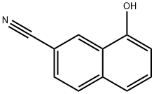 8-羟基萘-2-腈 结构式