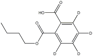 邻苯二甲酸丁酯-D4 结构式