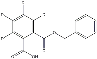 单苄基邻苯二甲酸酯-D4 结构式