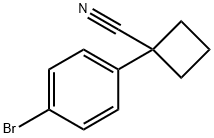 1-(4-溴苯基)环丁烷-1-甲腈 结构式