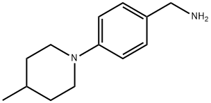 [4-(4-甲基-1-哌啶基)苄基]胺 结构式