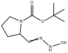 2-[(羟基氨基)亚氨基甲基]-1-吡咯烷甲酸叔丁酯 结构式
