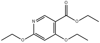 4,6-Diethoxypyridine-3-carboxylic acid ethyl ester 结构式