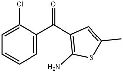 2-Amino-3-chlorobenzoyl-5-methylthiophene 结构式