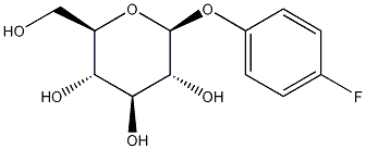 4-氟苯基 BETA-葡萄糖苷 结构式