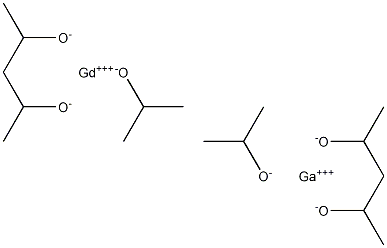 异丙醇镓钆, 99.9% (METALS BASIS), 25% W/V IN ISOPROPANOL 结构式