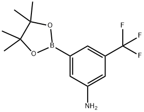 3-氨基-5-三氟甲基苯硼酸频那醇酯 结构式