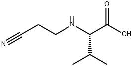 N-(2-Cyanoethyl)-L-valine 结构式