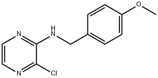 3-chloro-N-(4-methoxybenzyl)pyrazin-2-amine 结构式