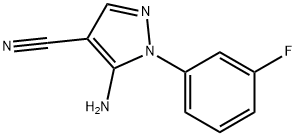 5 -氨基- 1 -(3 -氟苯基)- 1H -吡唑-4-甲腈 结构式