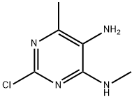 2-氯-N4,6-二甲基嘧啶-4,5-二胺 结构式