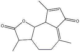 Azuleno[4,5-b]furan-2,7-dione, 3,3a,4,5,9a,9b-hexahydro-3,6,9-trimethyl- 结构式