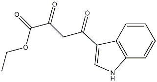 丁酸,4-(2-吲哚基)-2,4-二氧代-,乙酯 结构式