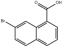 7-溴-1-萘甲酸 结构式