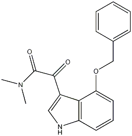 4-(Benzyloxy)-N,N-dimethyl-indole-3-glyoxylamide 结构式