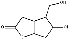 六氢-4-(羟基甲基)-2H-环戊并[B]呋喃-2-酮(中...) 结构式