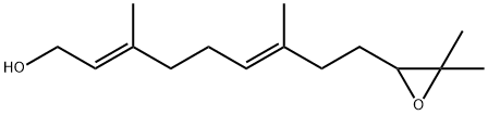 (2E,6E)-10,11-环氧-3,7,11-三甲基-2,6-十二碳二烯-1-醇 结构式