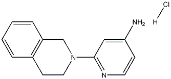 2-(1,2,3,4-Tetrahydroisoquinolin-2-yl)pyridin-4-amine hydrochloride 结构式
