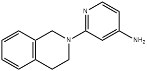 2-(1,2,3,4-Tetrahydroisoquinolin-2-yl)pyridin-4-amine 结构式