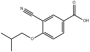 3-氰基-4-异丁氧基苯甲酸 结构式