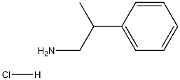 Phenethylamine, beta-methyl-, hydrochloride, (+-)- 结构式