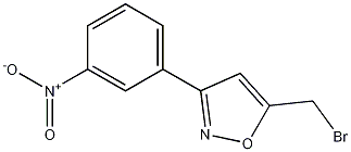 3-(3-硝基苯基)-5-溴甲基异噁唑 结构式